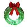Lighted Christmas Wreath Battery Operated Pre-Lit Wreath with Large Bow And LED Lights for Indoor Outdoor Christmas Holiday Yard Garden Porch Decor