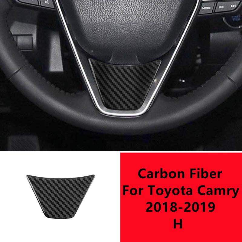 Carbon Fiber Car Interior Cover Trim For Toyota Camry 8 Center Console Storage Box Decoration Sticker Car Inner