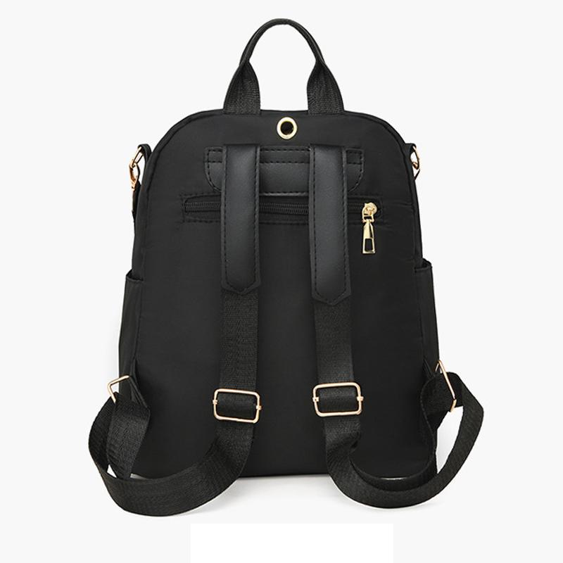Large Capacity Women'S Fashion Backpacks Multiple Pockets Nylon Single Shoulder Bag Daily Travel Bag