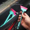 1Pcs Car Corner Windshield Handheld Cleaning Tool Small Window Tint Mirror Squeegee Different Softness Rubber Blade Scraper