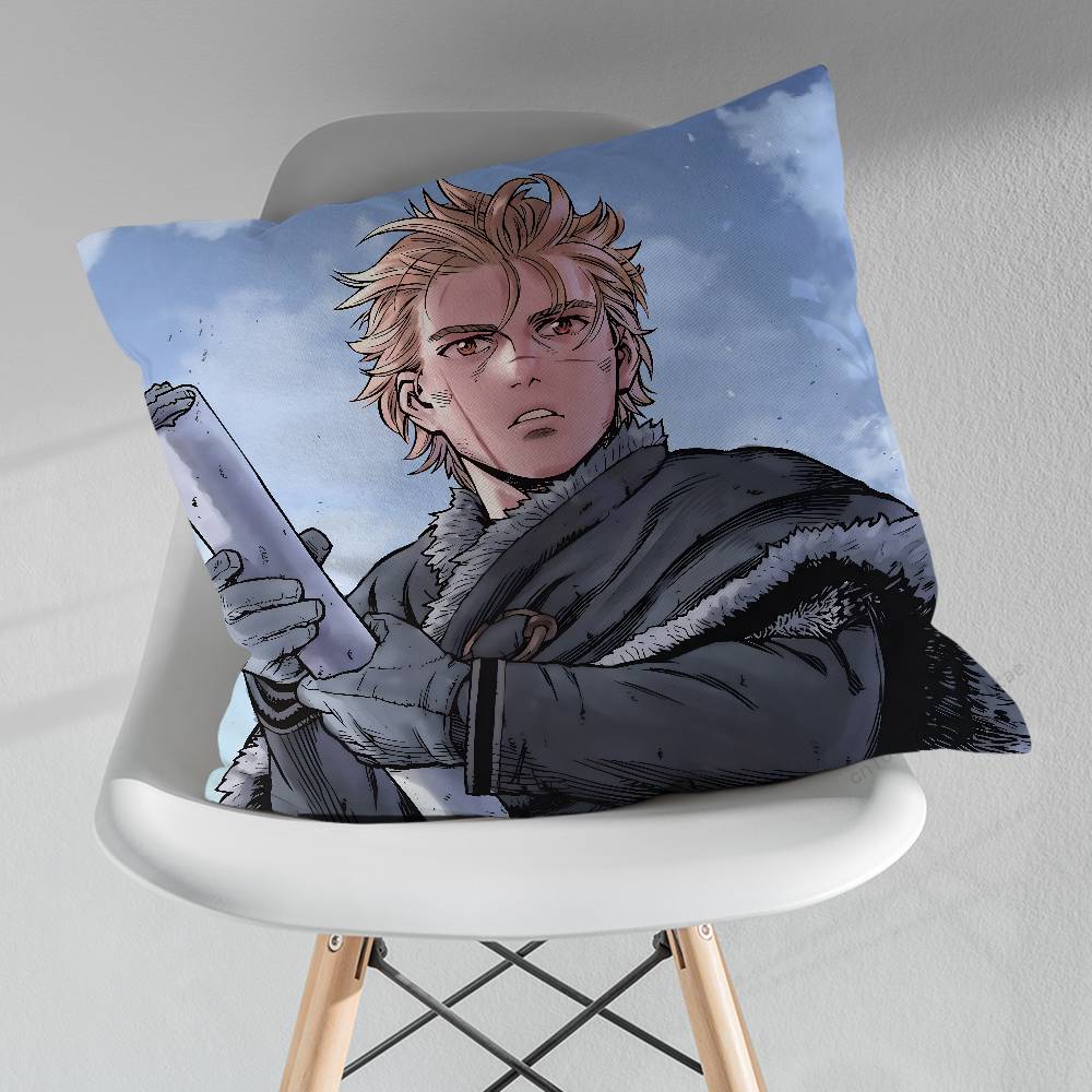 TThorfinn Vinland saga Comics Throw Pillow Case Living Room Sofa Cushion Cover For Home Bedroom Decoration Protector