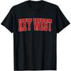 KEY WEST FL FLORIDA Varsity Style USA Vintage Sports Cotton Men T Shirt S