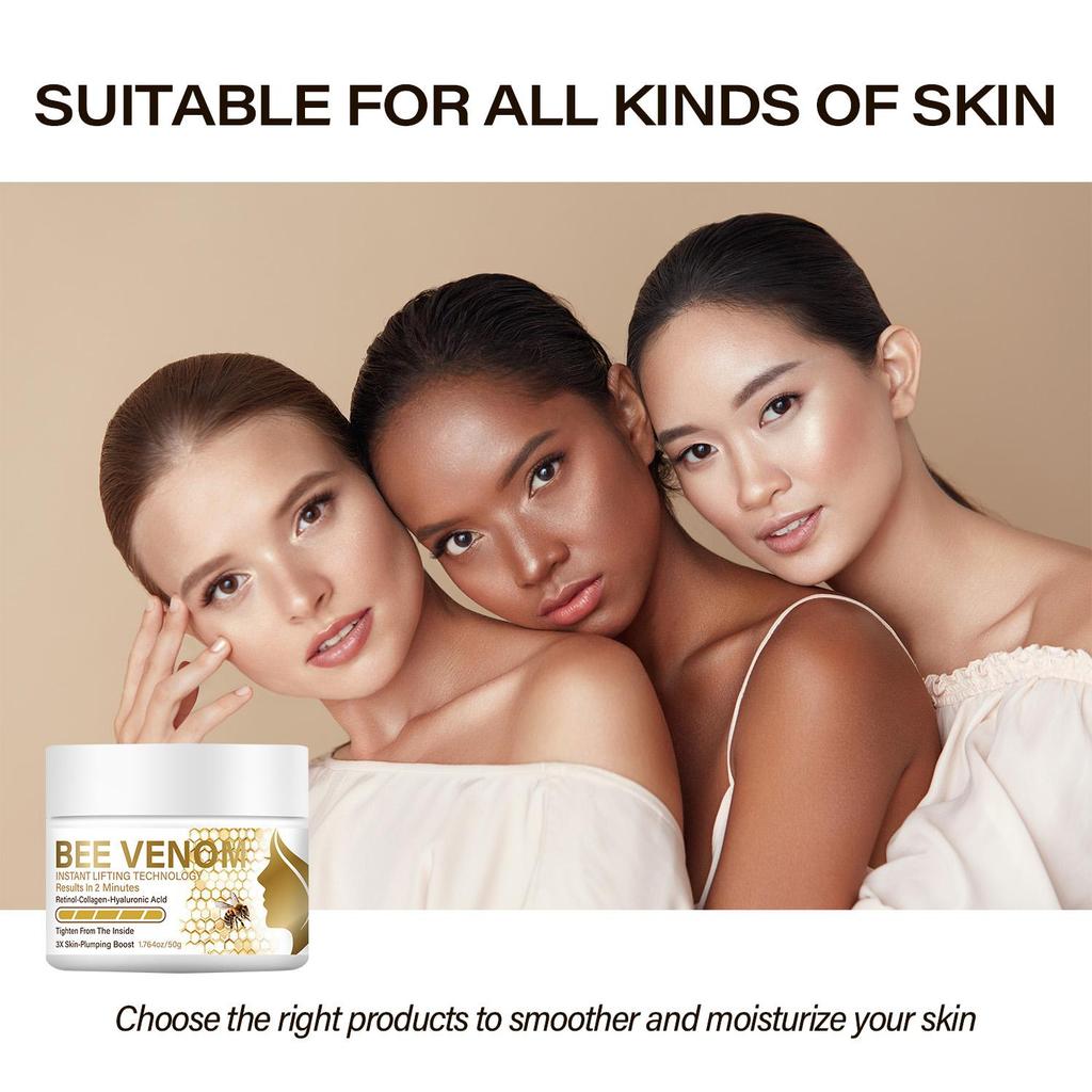 Bee Venom Cream-Moisturizing And Nourishing The Facial Skin With Honey-Suitable For All Skin Types, 50g