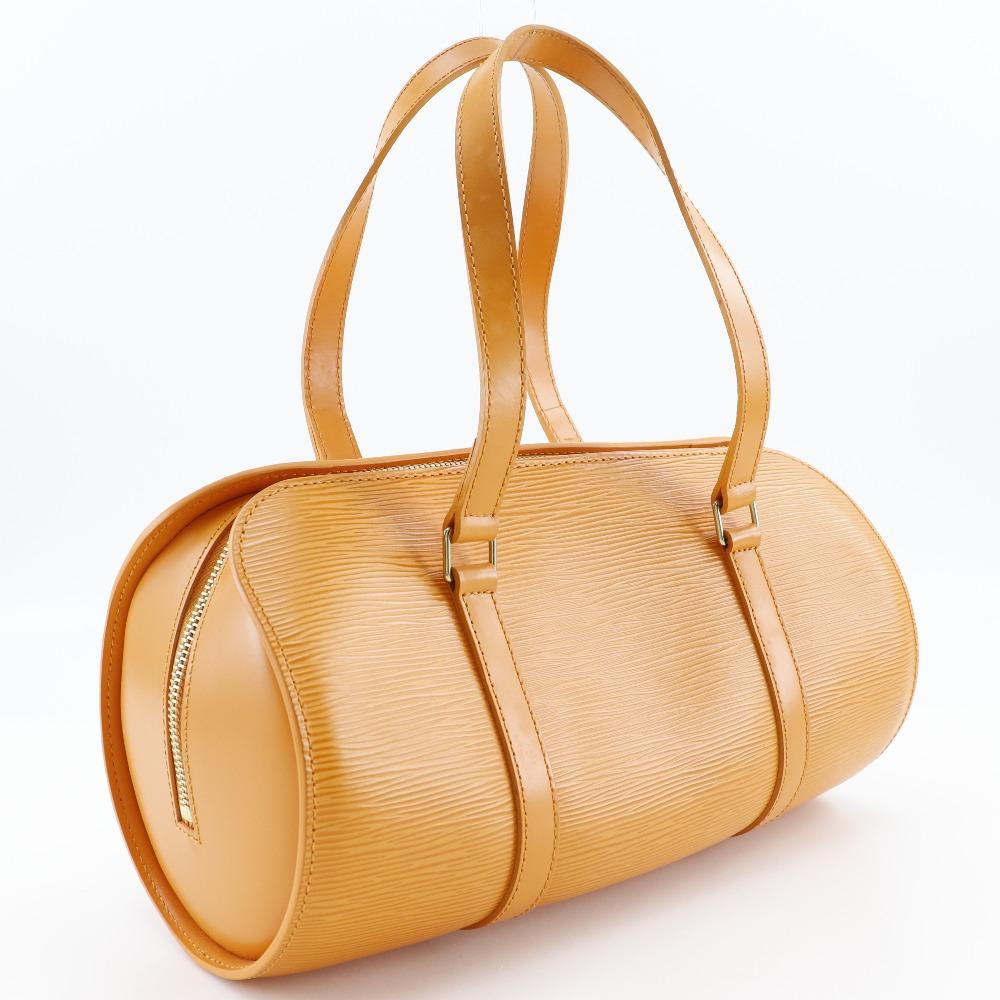 Louis Vuitton Soufflot Handbag M5222H Mandarin Orange Epi Leather Women Used