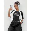 Mens Womens Casual Retro American Style T-Shirt Digital Print Slim Fit Short Sleeve Crew Neck Tee