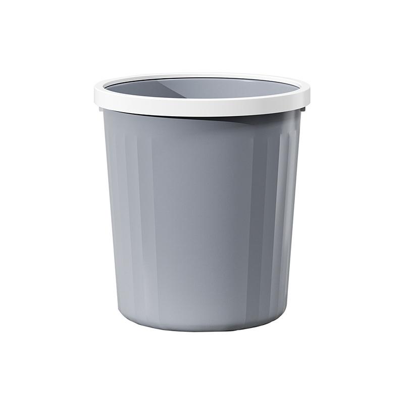 

Большая емкость для мусора в скандинавском стиле, мусорное ведро для бытовых отходов для спальни, кухни, современный стиль, ведро для хранения, украшение серый