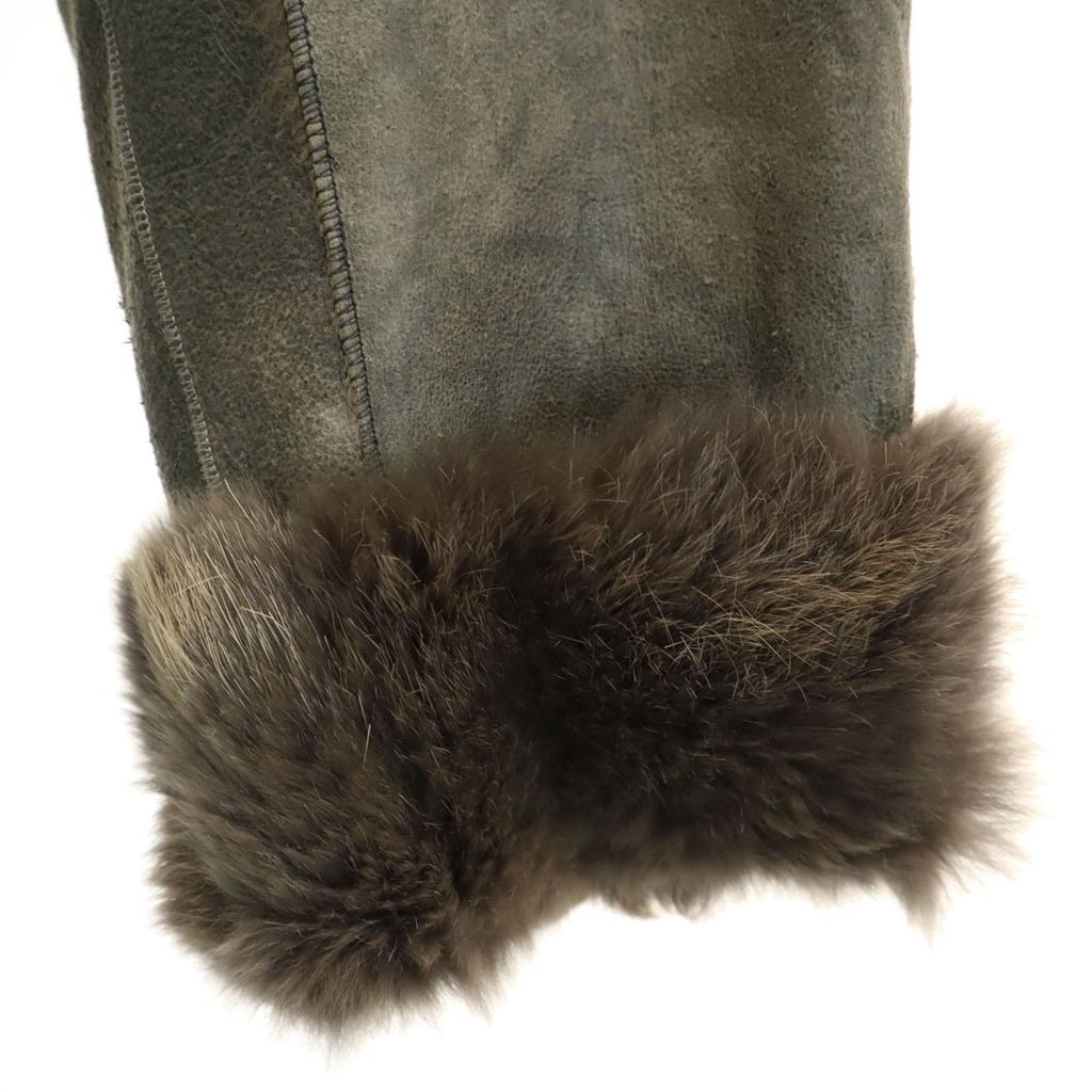 80s 90s Made In France Old Leather Jacket 38 Gray Women Used