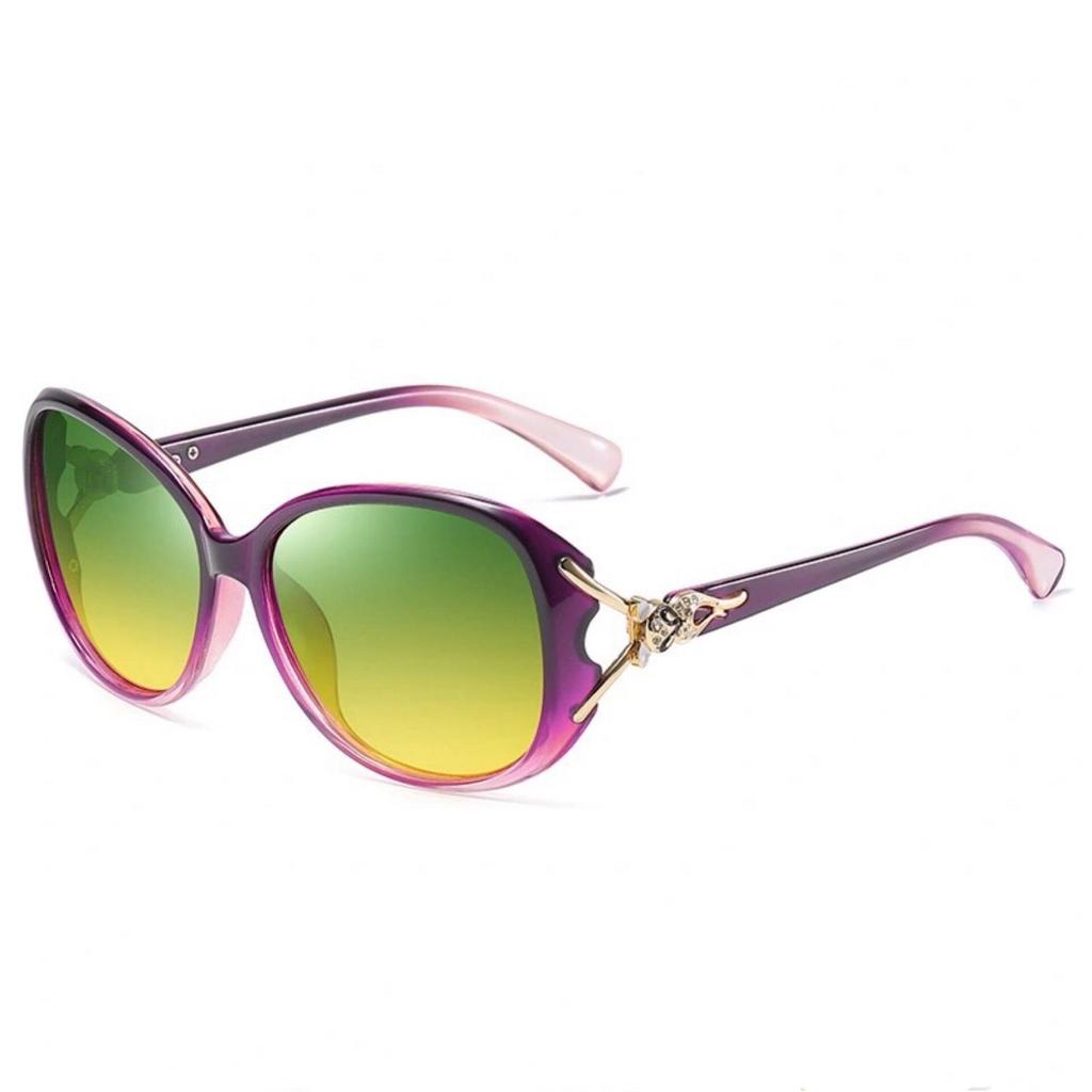 Polarized Women's HD Day & Night Driving Sunglasses – Anti-Glare & Night Vision Enhanced.