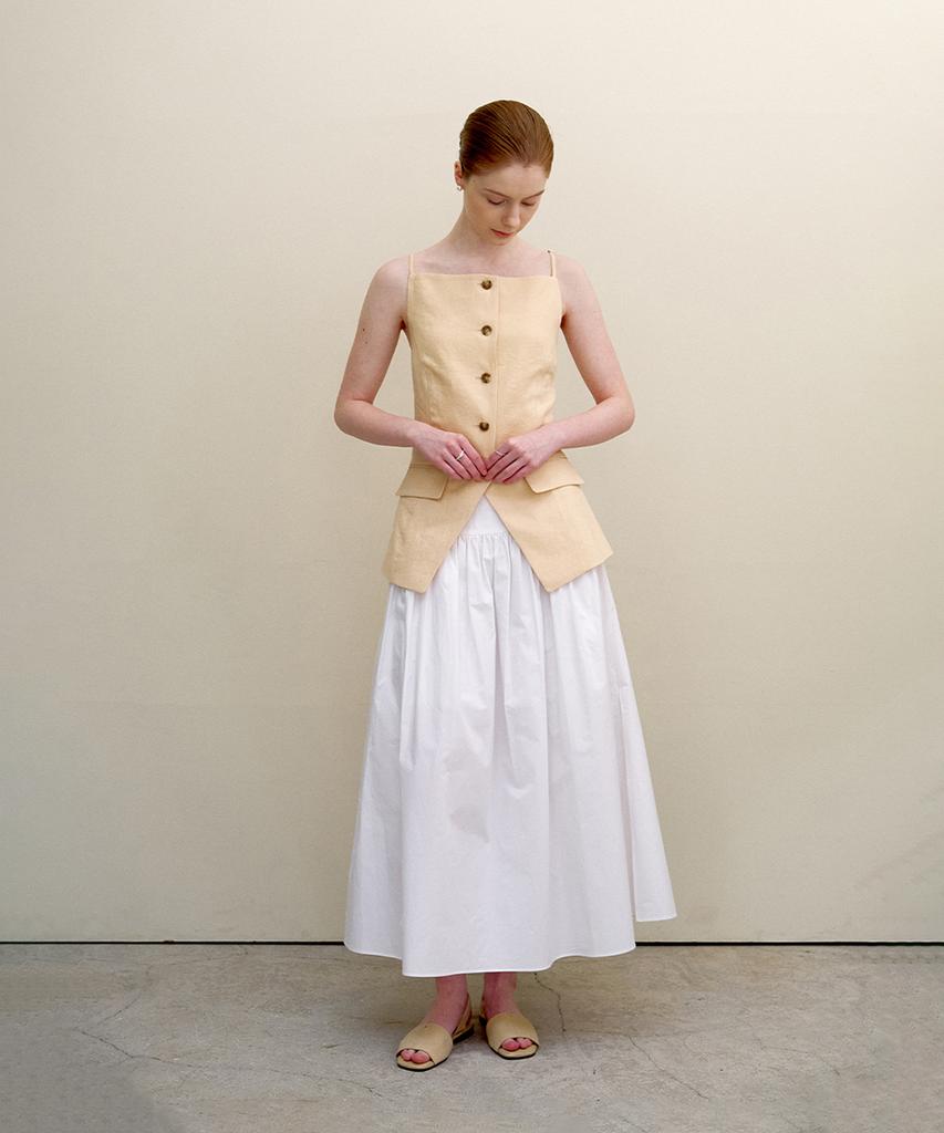 Biyul Flare Cotton Long Skirt