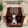 Pet Carrier - Collapsible Travel Crate for Cats & Dogs, Double Ventilation, Thickened for All Seasons