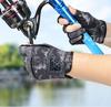 Die Xueli Sommer-Angelhandschuhe, Dreifingerlos, Dornenfest, Wasserdicht, Rutschfest, Abriebfest, Sonnenschutz.