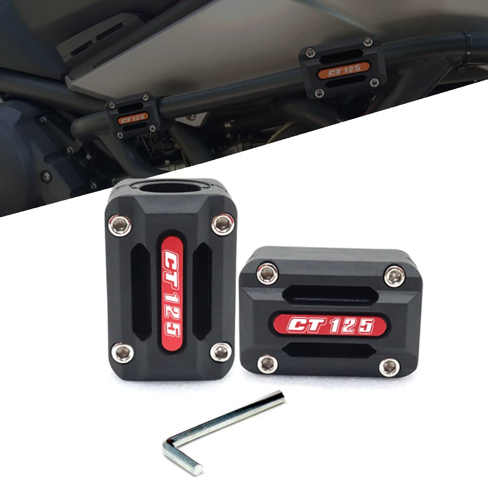 

CT125 Hunter Cab 2020 2021 Crash Bar Bumper Protector Decorative Block for 22mm 25mm 28mm Motorcycle Engine Guard красный