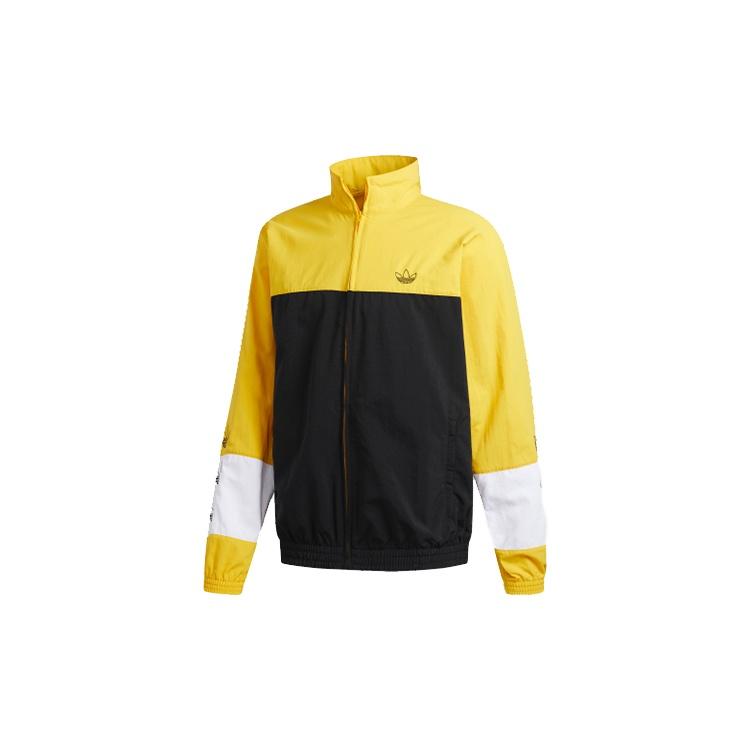 Men s adidas originals Blocked Warm Up Yellow Black Colorblock  Black Bold Gold  DV3118 L