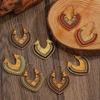 Bohemian Floral Totem Earrings: Elegant High-End Carved Accessories for Women