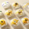 Egg Yolk Pastry Mooncake Box with Single Tray and Stickers