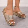 Women's Sandals Thick Soled Anti Slip Sandals Round Toe Casual Comfortable Sandals