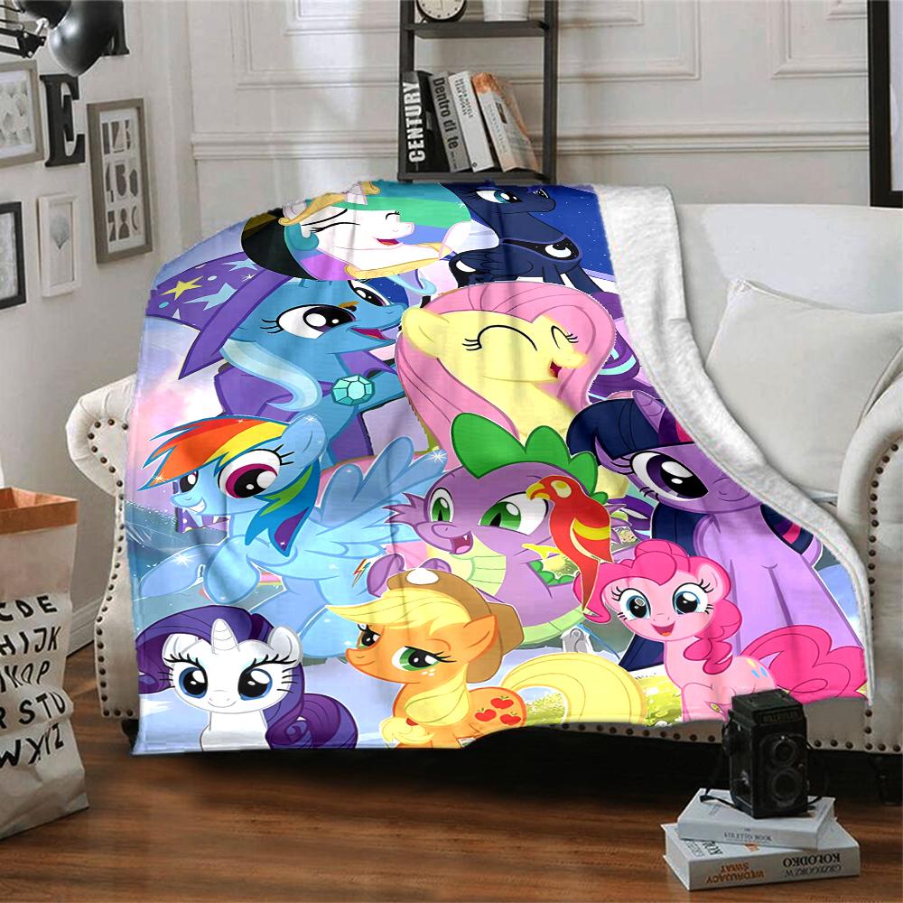 1pc My Little Pony4 Blanket, Gift, for Men and Women, Soft Blanket, Good for Sofa Bed Couch Travel, Lightweight Flannel Blanket