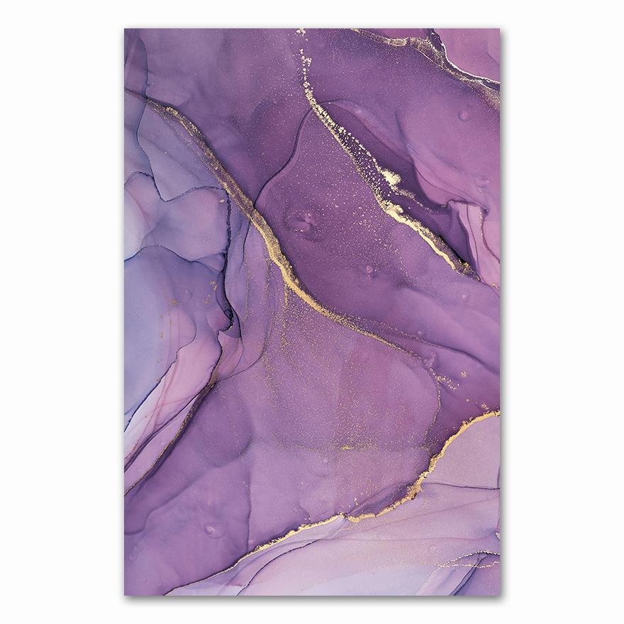 Nordic Colorful Golden Scandinavian Modern Abstract Canvas Painting Wall Art Print Pictures for Living Room Home Decor