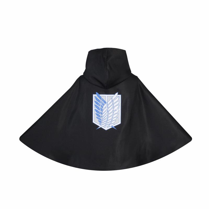 Плащ капитана Разведкорпуса из аниме «Атака титанов» с крыльями свободы - Костюм на Хэллоуин 120 cm