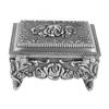 Vintage Jewelry Storage Box Alloy Decorative Large Capacity Jewelry Box for Earrings Rings Ancient