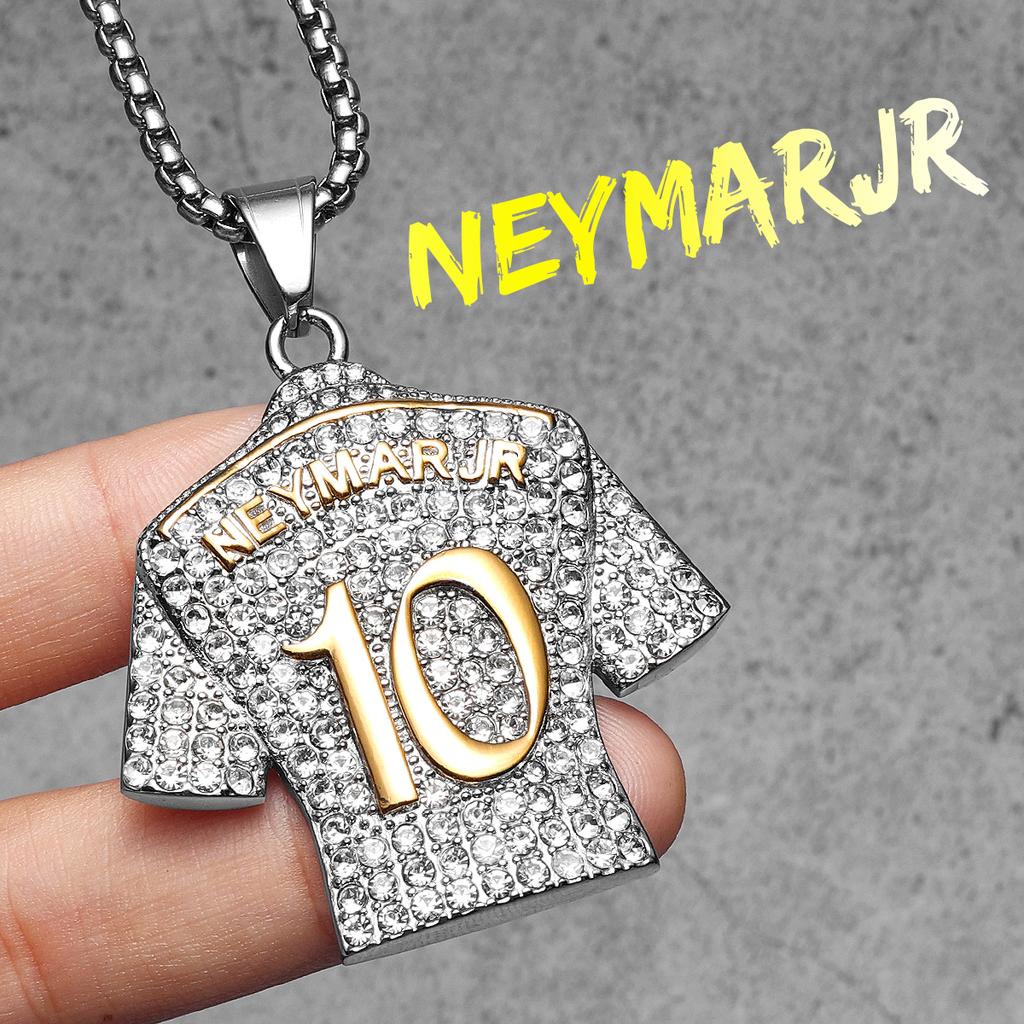 Messi Cristiano Ronaldo Neymar Haaland Football Jersey Man Necklaces Stainless Steel Pendant Chain Jewelry Gift Wholesale
