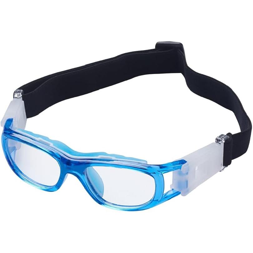RX Basketball Sports Glasses Football Personality Goggles Can Replace Prescription lens (black red) Blue Blue Kids
