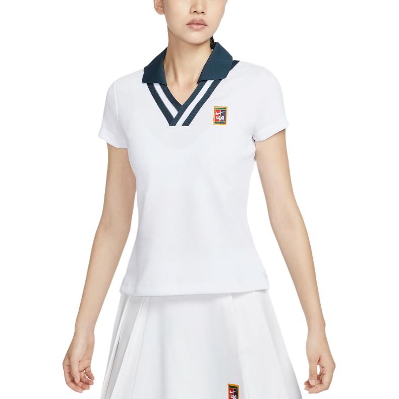 New Nike X Yoon Short Sleeve Polo 'White/Armory Navy' FZ0277-100