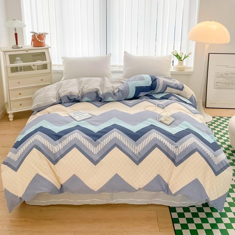 1Pc Cartoon White Cat Pattern Duvet Cover 100% Cotton Comfortable Skin-friendly Comforter Cover for Kids Girls Bedroom Decor
