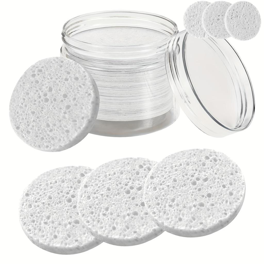 10Pcs Compressed Cleansing Sponge, Used for Exfoliation and Makeup Remover, Fragrance-free Reusable Face Sponge