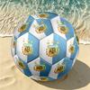 1 Bola de Futebol Tamanho 5 Bandeira da Argentina, Adequada para Jogos de Treino/Treinamento de Torneio, Leve e Durável logo70713