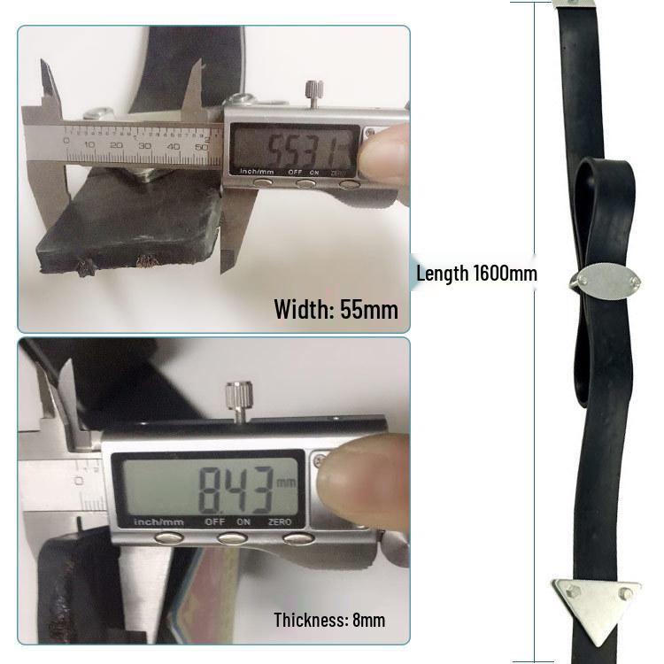 160cm Anti-static Rubber Grounding Strap for Dangerous Goods Vehicles & Oil Tankers - Anti-freeze & Anti-crack Static Strip