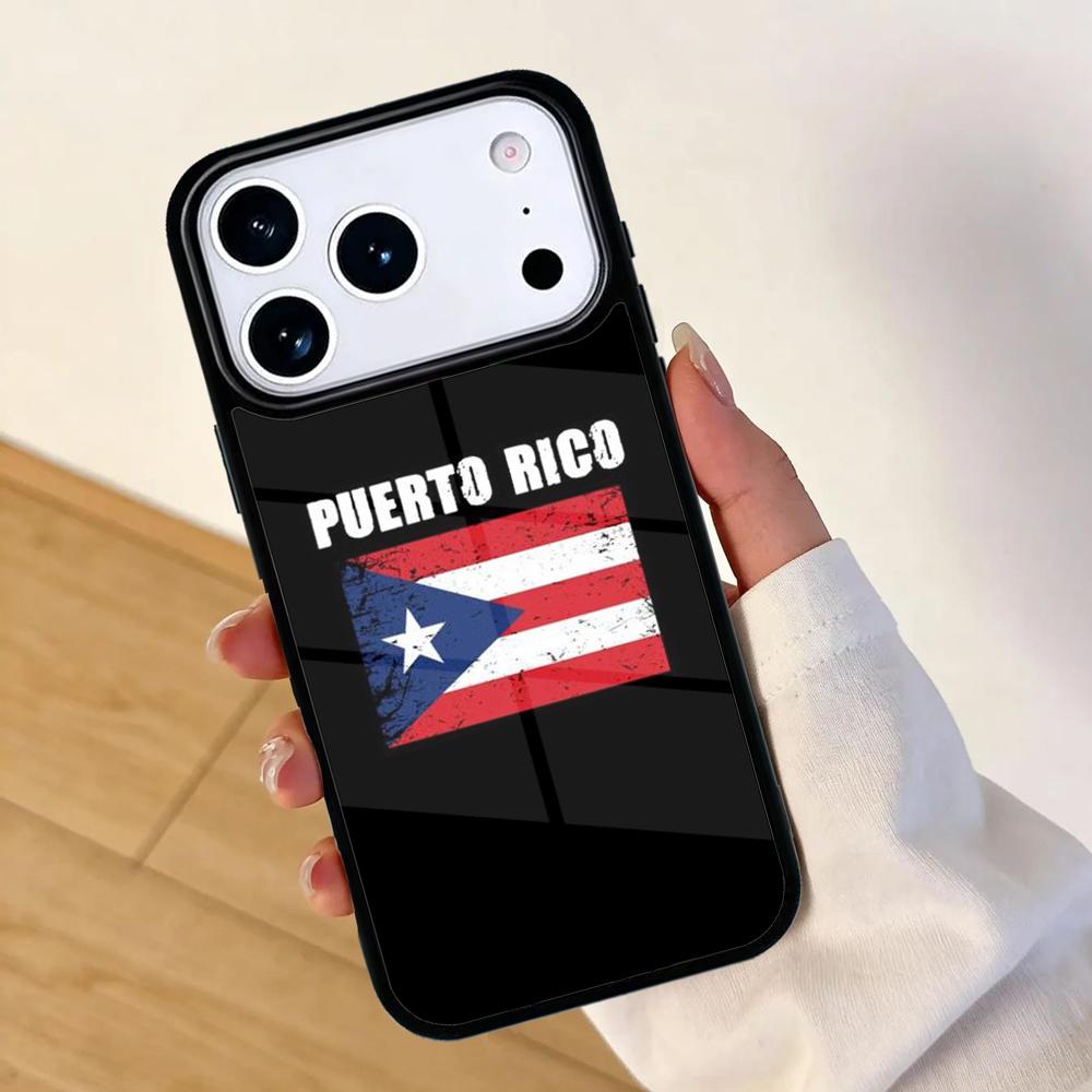 Puerto Rico Flag PATTERN Phone Case For Apple iPhone 17 Air 16 Pro Max 15 Pro Max 14 13 12 11 Mini Back Cover