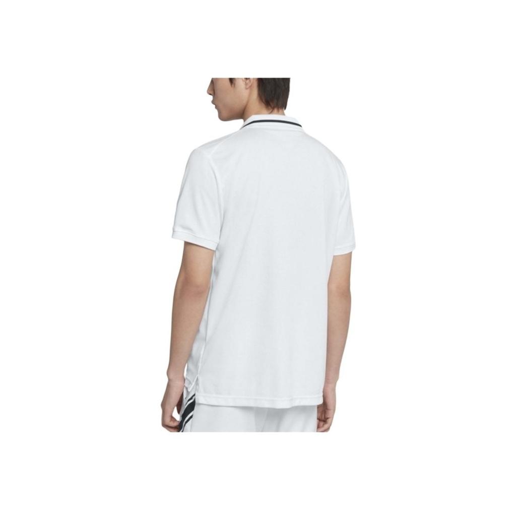 Nike Court Dri-FIT Polo Shirt with Black Collar Men Tops White BV1195-100