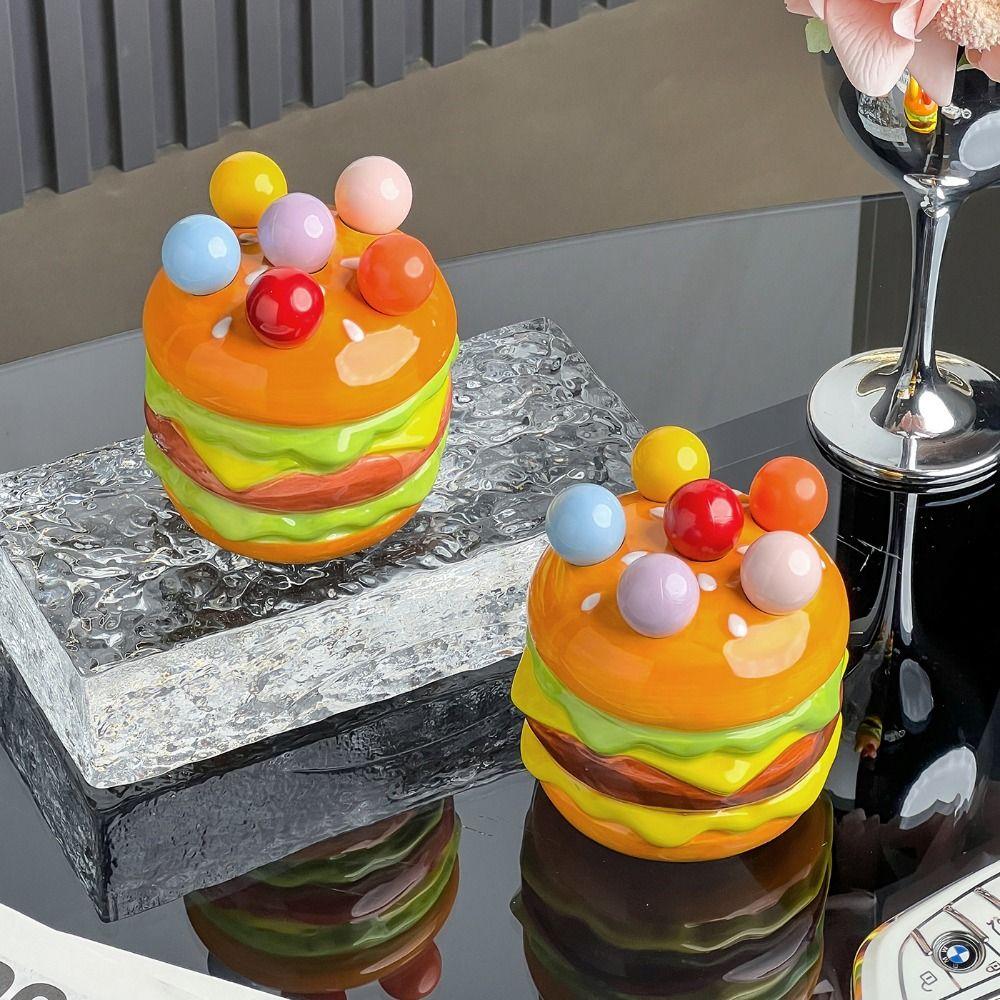 Creative Dessert Salad Fork Rustproof Cute Toothpick with Holder  Ceramic Cutlery
