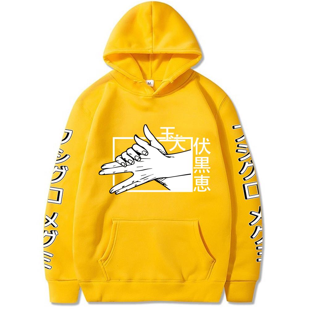 Funny Manga Jujutsu Kaisen Graphic Printed Hoodies Vintage Oversized Hooded Long Sleeves Cotton Hoodie Men Women Clothes