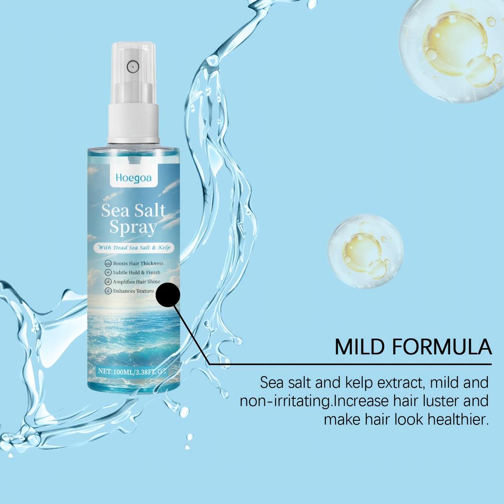 Спрей для укладання волосся з морською сіллю Сильна фіксація Глибоке живлення Легке очищення Згущення Кучеряве Зменшення сухості Підтримка гладкості Спрей для догляду за волоссям