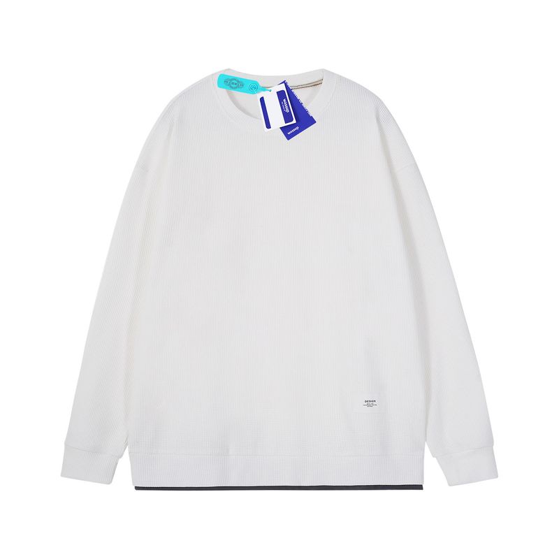 Wassup Fashion Brand Cartoon Smiley Face Fleece-lined round Neck Hoodie Boys Spring, Autumn and Winter All-Matching Couple Pullover Top Heavy