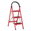 Step Ladder, 3 Step Ladder Folding Step Stool, Multi-Purpose Collapsible Ladder for Home or RV Outdoor Work, Heavy Duty 330 Lbs Load (White, Red)