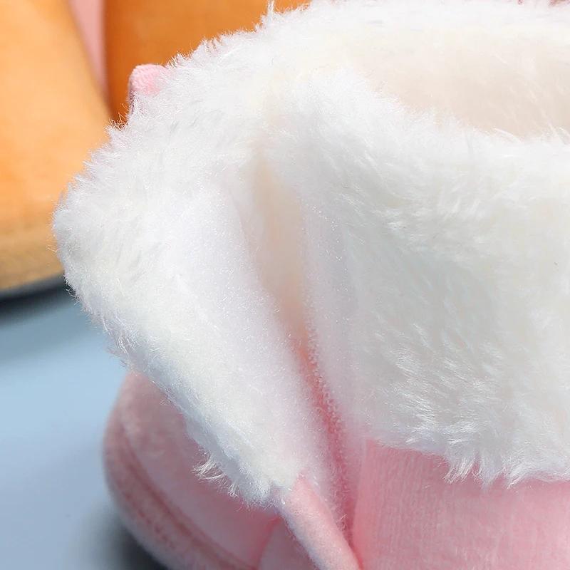 Babyblomst Midt-legg Gulvsokker, Fortykket og Plysj Søte Gåsko for Spedbarn, Lettvektige, Sklisikre og Varme, Egnet for Innendørs og Utendørs