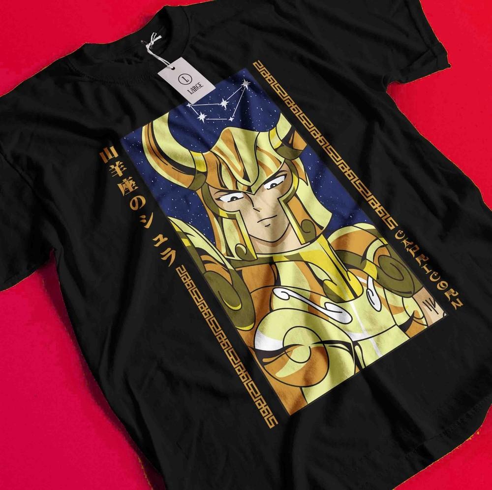 

Saint Seiya T-Shirt knights Of the Zodiac Anime Manga Hyoga Top Shun Graphic Tee BB983 4XL