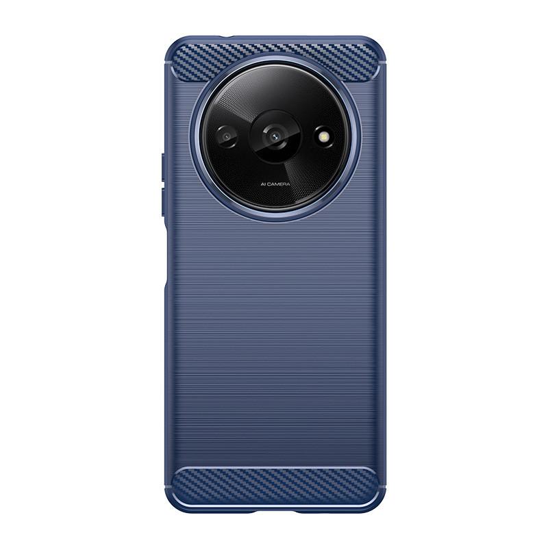 Redmi A3 Brushed Texture Carbon Fiber Mobile Phone Shell Protective Case