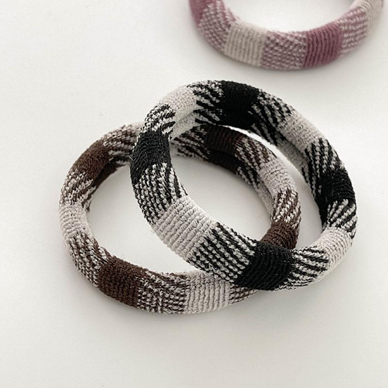5Pcs/Set Basic Seamless Hair Tie Elastic Hair Band High Elasticity Rubber Bands Ponytail Holder Women Girls Hair Accessories