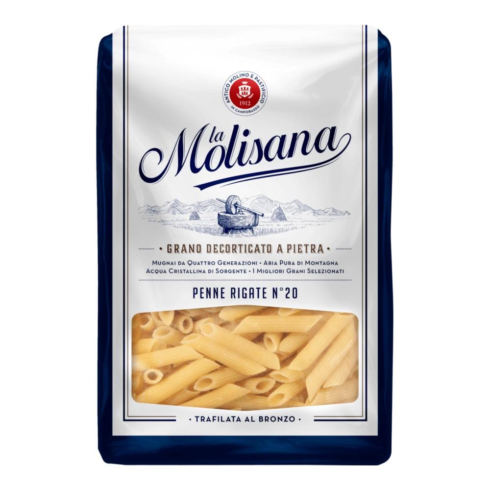 Italian La Molisana Penne Rigate No. 20 500G