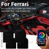 For Ferrari Stradale SF90 Competizione 812 GTS Daytona SP3 Purosangue GTB 296 USB Car LED Starry Sky Foot Mat DIY Can Be Cut MQ6