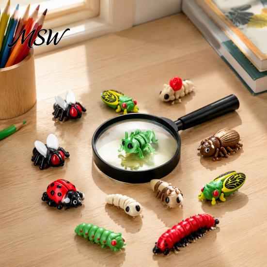 Educational Insect Toys 2026 Christmas Advent Calendar, 24 Days 3D Printed Fidget Toy Countdown Cute Animal Action Figures Pcs Mini Articulated