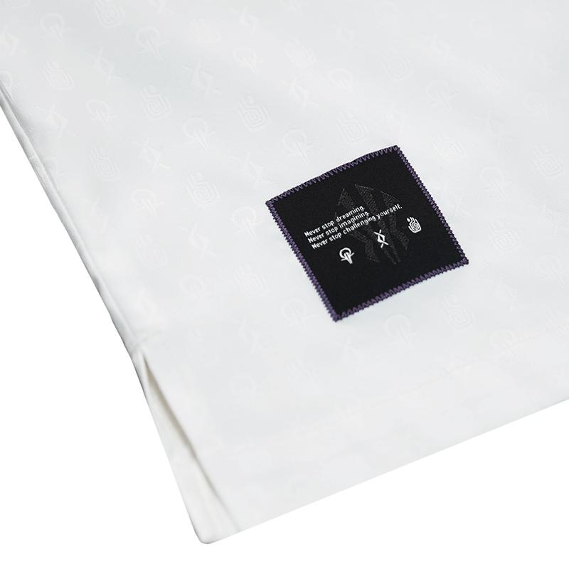 Anta Kyrie Basketball Series Comfortable Breathable Fashionable Versatile Short Sleeve Shirt Unisex tops Vanilla-White 172621112-3