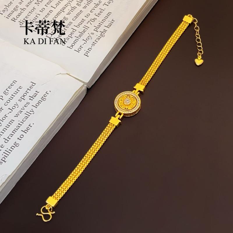 sand gold point drill rotating eight treasures compass strap bracelet women s niche light luxury high-end sand gold jewelry