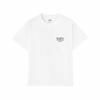 X-girl Casual VINTAGE LABEL FACE LOGO S/S TEE Women's WHITE