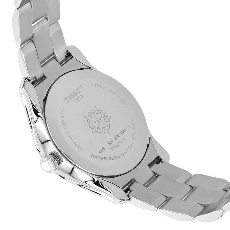 Tissot Wave Collection Quartz Movement 30m Water Resistance Women's Watch 30mm White Dial T112.210.22.113.01