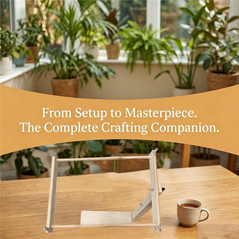 BAAJ-Adjustable Tabletop Embroidery Stand Scroll Frame